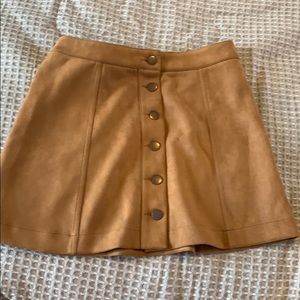 camel colored skirt
